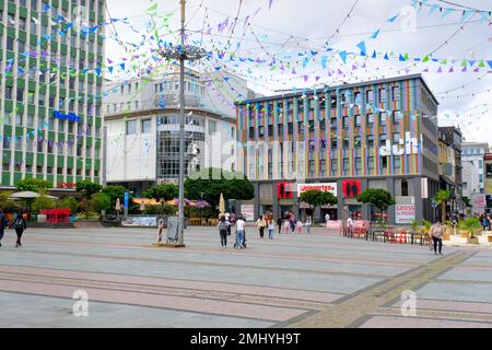 Kennedyplatz, Essen, Nordrhein-Westfalen, Deutschland, Europa Stockfoto