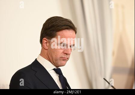 Wien, Österreich. 26. Januar 2023. Ministerpräsident des Königreichs der Niederlande Mark Rutte (VVD) bei einem Arbeitsbesuch in Wien Stockfoto