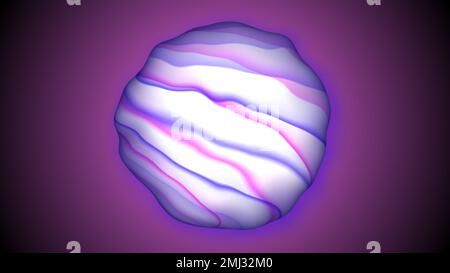 Abstrakte flüssige Marmorflüssigkeit isoliert auf weißem Hintergrund. Stockfoto