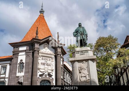 Banco de Portugal, Altstadt von Funchal, Madeira, Portugal Stockfoto