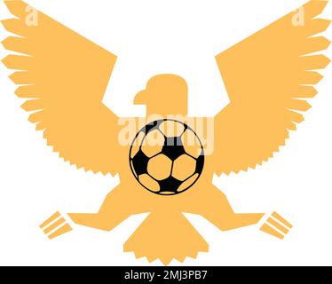 Fußball-Vektor-Logo Eagle-Design Stock Vektor