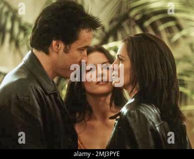 AMERICA's SWEETHEARTS 2001 Columbia Pictures Film mit John Cusack, Catherine Zeta-Jones Julia Roberts von links Stockfoto