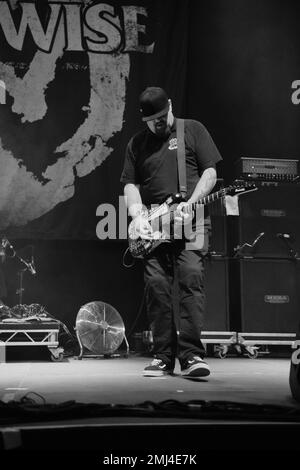 Pennywise, Punkband aus Kalifornien, tritt live in Hannover auf und unterstützt Dropkick Murphys bei seiner Europa-Tour 2023. Stockfoto