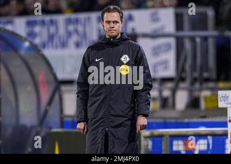 BREDA, NIEDERLANDE - JANUAR 27: Vierter offizieller Rick Sturm während des niederländischen Keukenkampioendivisie-Spiels zwischen NAC Breda und Jong AZ im Rat Verlegh Stadion am 27. Januar 2023 in Breda, Niederlande (Foto von Joris Verwijst/Orange Pictures) Stockfoto