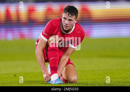 BREDA, NIEDERLANDE - JANUAR 27: Nick Twisk von Jong AZ während des niederländischen Keukenkampioendivisie-Spiels zwischen NAC Breda und Jong AZ im Rat Verlegh Stadion am 27. Januar 2023 in Breda, Niederlande (Foto von Joris Verwijst/Orange Pictures) Stockfoto