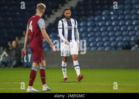 West Bromwich, Großbritannien. 27. Januar 2023. Kyle Bartley #5 von West Bromwich Albion während des Premier League 2 U23 Spiels West Bromwich Albion U23 vs Aston Villa U23 at the Hawthorns, West Bromwich, Großbritannien, 27. Januar 2023 (Foto von Gareth Evans/News Images) Kredit: News Images LTD/Alamy Live News Stockfoto