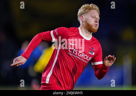 BREDA, NIEDERLANDE - JANUAR 27: Mexx Meerdink von Jong AZ während des niederländischen Keukenkampioendivisie-Spiels zwischen NAC Breda und Jong AZ im Rat Verlegh Stadion am 27. Januar 2023 in Breda, Niederlande (Foto von Joris Verwijst/Orange Pictures) Stockfoto