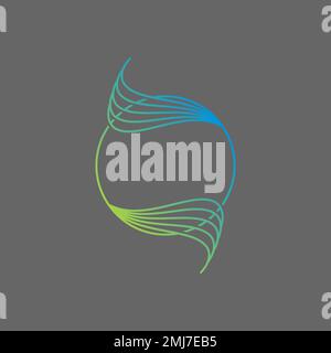 Einfache und einzigartige Reflexionslinien attraktiver Klang Klang Klang Wellen Kreis Grafik Symbol Logo Design abstraktes Konzept Vector Stock Art Musik Stock Vektor