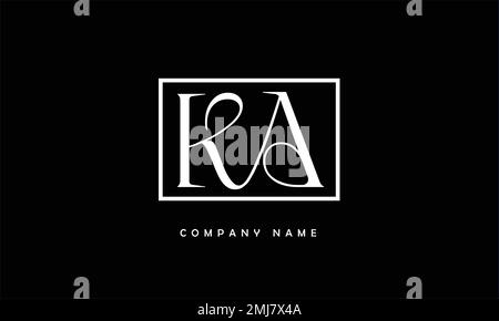 KA, AK – Monogramm mit abstrakten Buchstaben und Logo Stock Vektor