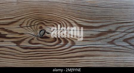 Detalle de las vetas de una tabla de madera antigua, Fondo textura Stockfoto