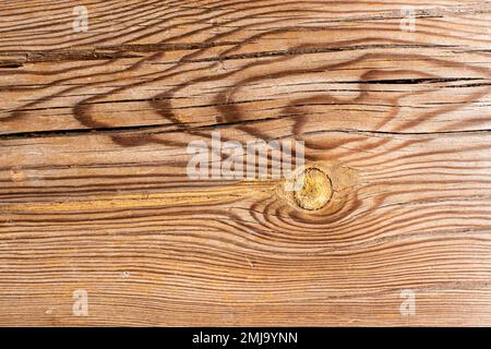 Detalle de las vetas de una tabla de madera antigua, Fondo textura Stockfoto