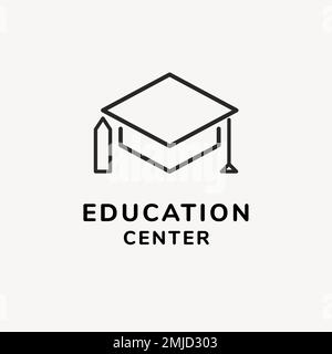 Bildung Business Logo Vorlage, Branding Design Vektor, Bildung Zentrum Text Stock Vektor