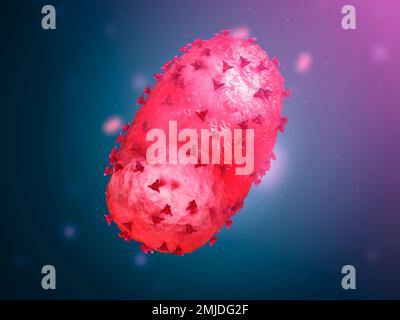 Pockenvirus, Illustration Stockfoto