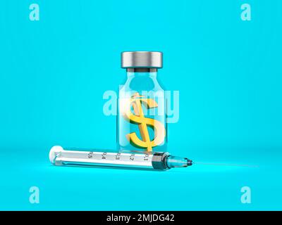 Medizinische Kosten, konzeptionelle Illustration Stockfoto