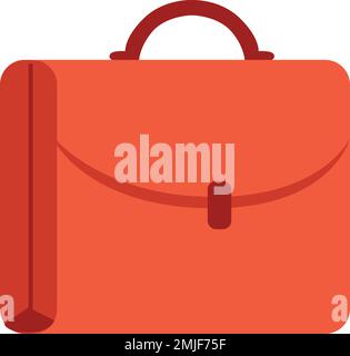 Aktenkoffer-Symbol. Farbsymbol für Arbeitstasche aus Leder Stock Vektor