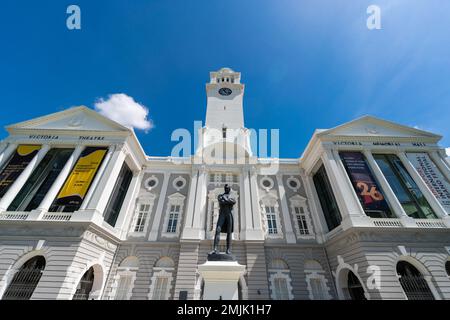 Victoria Theater Sir Stamford Tombolas in Singapur Stockfoto