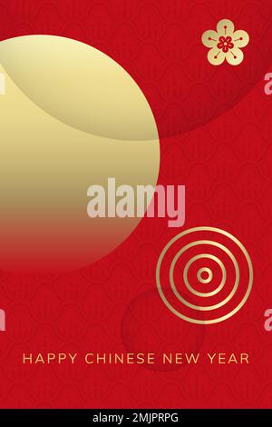 Happy Chinese New Year 2020 Hintergrund Vektor Stock Vektor