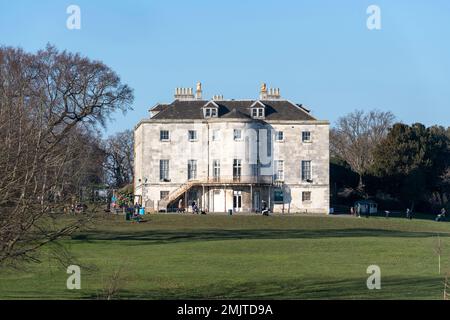 Beckenham Palace Mansion ist eine Villa im Palladianischen Stil im Beckenham Palace Park, einem großen öffentlichen Park im Londoner Stadtteil Lewisham. Beck Stockfoto