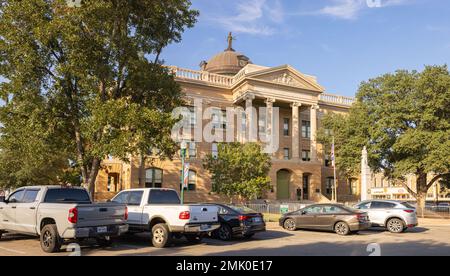 Georgetown, Texas, USA - 14. Oktober 2022: Das Williamson County Courthouse Stockfoto