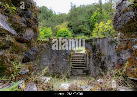 Salazie, Reunion Island - Alte Thermalbäder von Hell-Bourg Stockfoto