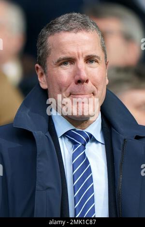 Ipswich Town Besitzer Brett Johnson während des Emirates FA Cup-Spiels in der vierten Runde im Portman Road Stadium, Ipswich. Foto: Samstag, 28. Januar 2023. Stockfoto