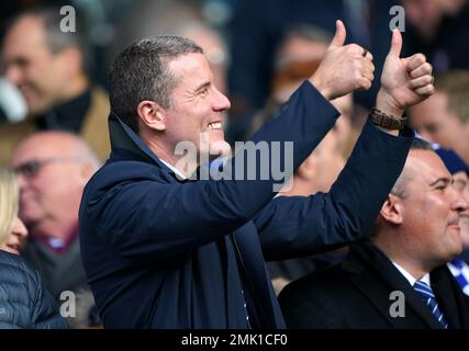 Ipswich Town Besitzer Brett Johnson während des Emirates FA Cup-Spiels in der vierten Runde im Portman Road Stadium, Ipswich. Foto: Samstag, 28. Januar 2023. Stockfoto