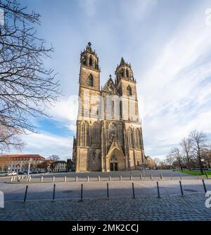 Magdeburger Dom - Magdeburg, Sachsen-Anhalt, Deutschland Stockfoto