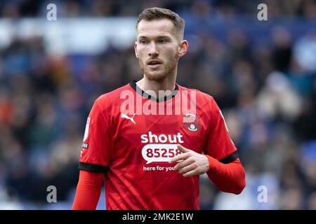 Blackpool, Lancashire, Großbritannien. 28. Januar 2023 Jamie McCart of Leyton Orient während des Spiels der Sky Bet League 2 Tranmere Rovers vs Leyton Orient in Prenton Park, Birkenhead, Großbritannien, 28. Januar 2023 (Foto: Phil Bryan/Alamy Live News) Kredit: Philip Bryan/Alamy Live News Stockfoto