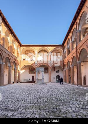 Rocca Albornoziana - Spoleto (Umbrien) Stockfoto