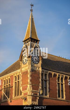 Rathaus-Uhrenturm, Wareham, Dorset, England Stockfoto