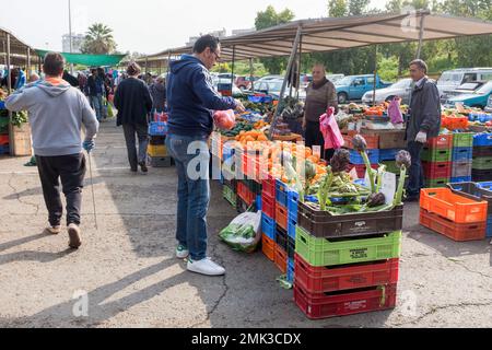 Bauernmarkt in Nikosia Stockfoto