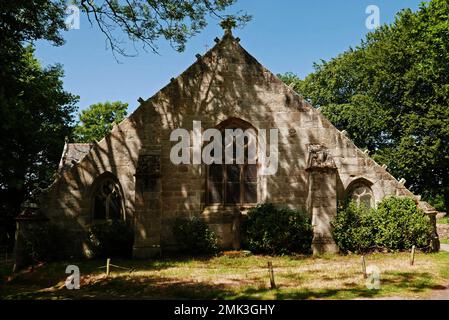 Chapelle de Notre-Dame de Tremalo, Christ jaune de Gaugin, Pont-Aven, Finistere, Bretagne, Bretagne, Frankreich, Europa Stockfoto