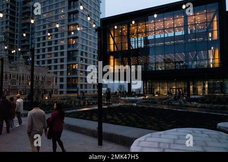 Seattle, USA. 27. Januar 2023. Die öffentliche Eröffnung des neuen Seattle Convention Center Summit. Stockfoto