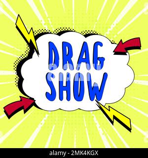 Handschriftlicher Text Ziehen Anzeigen. Ein Wettkampf, bei dem zwei Autos in der ersten Viertelmeile fertig werden wollen Stockfoto