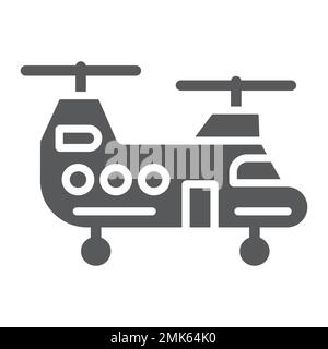 Militärisches Helikopter-Symbol, Militär und Fahrzeug, Hubschrauberschild, Vektorgrafiken, durchgehendes Muster auf weißem Hintergrund, 10. Stock Vektor
