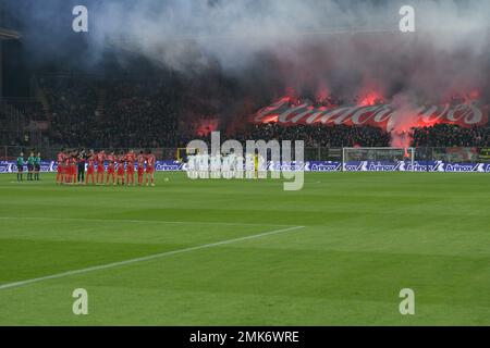 Cremona, Italien. 28. Januar 2023. Spiel Ball während des Fußballspiels der Italienischen Serie A zwischen US Cremonese und Inter FC am 28. Januar 2023 im Stadium Giovanni Zini, Cremona, Italien. Foto Tiziano Ballabio Kredit: Tiziano Ballabio/Alamy Live News Stockfoto