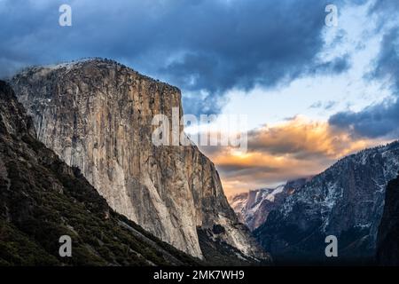 Der weltberühmte Tunnelblick des Yosemite-Nationalparks Stockfoto