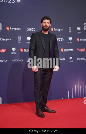 Saragossa, Spanien. 28. Januar 2023. Bei Fotoaufruf für die 10. Jährlichen Feroz Awards in Saragossa am Samstag, den 28. Januar 2023. Kredit: CORDON PRESS/Alamy Live News Stockfoto