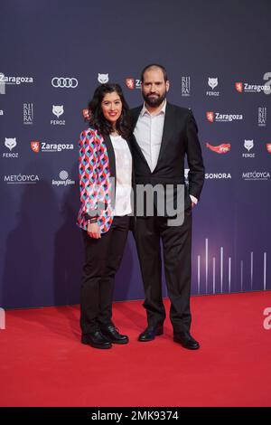 Saragossa, Spanien. 28. Januar 2023. Bei einer Fotokonferenz für die 10. Jährlichen Feroz Awards in Zaragoza am Samstag, den 28. Januar 2023 Kredit: CORDON PRESS/Alamy Live News Stockfoto