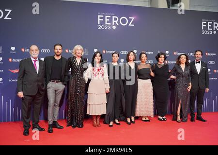 Saragossa, Spanien. 28. Januar 2023. Bei Fotoaufruf für die 10. Jährlichen Feroz Awards in Saragossa am Samstag, den 28. Januar 2023. Kredit: CORDON PRESS/Alamy Live News Stockfoto