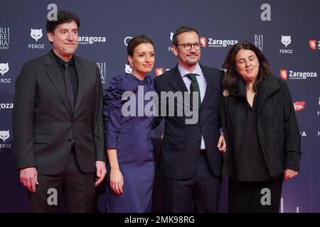 Saragossa, Spanien. 28. Januar 2023. Bei Fotoaufruf für die 10. Jährlichen Feroz Awards in Saragossa am Samstag, den 28. Januar 2023. Kredit: CORDON PRESS/Alamy Live News Stockfoto
