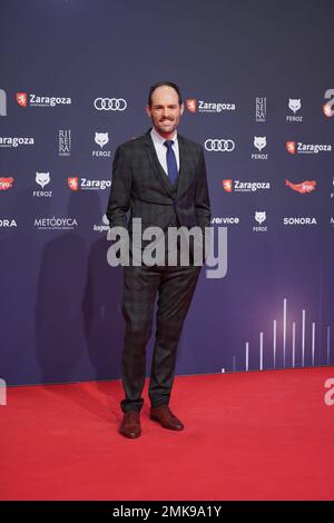 Saragossa, Spanien. 28. Januar 2023. Bei Fotoaufruf für die 10. Jährlichen Feroz Awards in Saragossa am Samstag, den 28. Januar 2023. Kredit: CORDON PRESS/Alamy Live News Stockfoto