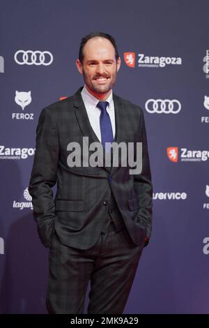 Saragossa, Spanien. 28. Januar 2023. Bei Fotoaufruf für die 10. Jährlichen Feroz Awards in Saragossa am Samstag, den 28. Januar 2023. Kredit: CORDON PRESS/Alamy Live News Stockfoto