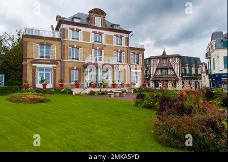 Frankreich, Calvados (14), Villers-sur-Mer, Tourismusbüro Stockfoto