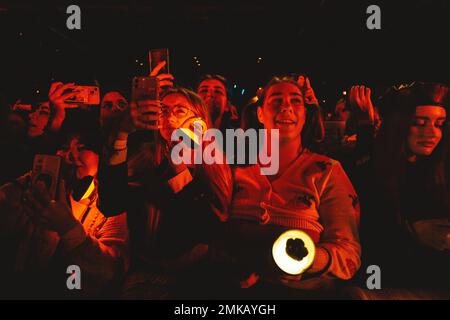 Mailand, Italien. 26. Januar 2023. Die koreanische Indie-Rock-Band The Rose tritt am 26. Januar 2023 live in Alcatraz in Mailand auf (Foto: Maria Laura Arturi/NurPhoto). Kredit: NurPhoto SRL/Alamy Live News Stockfoto