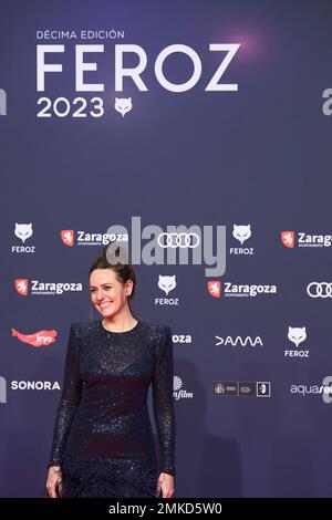 28. Januar 2023, Zaragoza, Aragon, Spanien: Itziar Ituno nimmt an den Feroz Awards 2023 Teil – Roter Teppich im Auditorium am 28. Januar 2023 in Zaragoza, Spanien (Kreditbild: © Jack Abuin/ZUMA Press Wire) – NUR REDAKTIONELLE VERWENDUNG! Nicht für den kommerziellen GEBRAUCH! Stockfoto