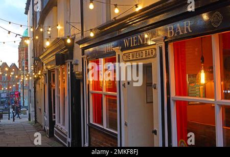 Wiend Bar, 11 The Wiend, Wigan, Greater Manchester, Lancashire, ENGLAND, GROSSBRITANNIEN, WN1 1PF Stockfoto