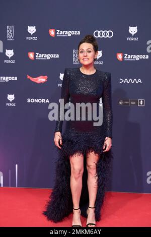 Itziar Ituno nimmt am 28. Januar 2023 in Saragossa, Spanien, an den Feroz Awards 2023 - Red Carpet im Auditorium Teil. Foto von ABACAPRESS.COM Stockfoto