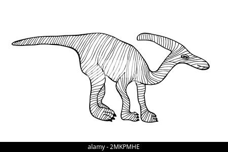 Parasaurolophus-Vektordarstellung Stock Vektor