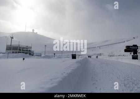 Illustration während der Clio Ice Trophy 2023 2023 - GSeries G2 auf dem Circuit Andorra - Pas de la Casa, am 28. Januar 2023 in Encamp, Andorra - Picture Damien Doumergue / DPPI Stockfoto